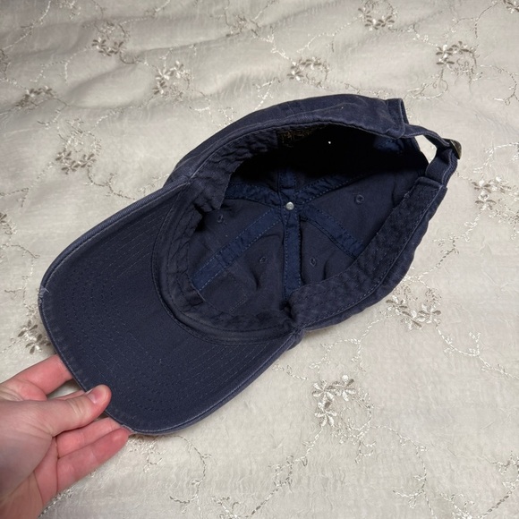 Vintage Y2K American Flag Patch Hat – Distressed Navy Baseball Cap (DPC Brand) - Picture 5 of 8